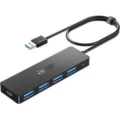 ACER - Hub Usb 3.0 5 En 1 Odk350 4 Puertos Usb Negro Windows