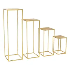 GENERAC - Mesas Candy Bar Decoracion 4 Pzs Estructura Metalicas Fiesta
