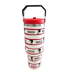 PBAGS - Termo Metálico Mafalda 1200 ml con Asa Ergonómica