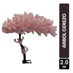GIO HOME - ARBOL CEREZO 2MT DE 75 RAMAS ROSADO 200x200CM