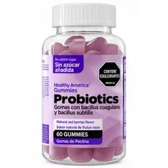 HEALTHY AMERICA - ALIMENTO CON PROBIOTICOS X 60 GOMITAS/ HEALTHY AMERICA.