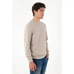 TENNIS - Buzo cerrado café para hombre