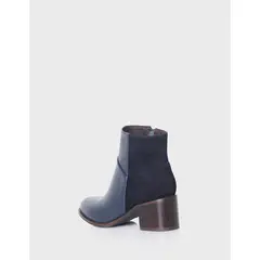 STIVALI - Botin Bianca Cuero Azul