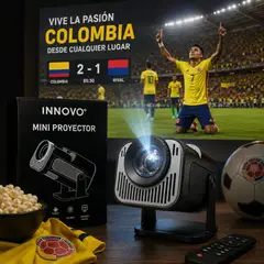 GENERICO - Mini Proyector Portátil HD WiFi Android con Altavoz Integrado
