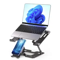 LINKON - Soporte Base Portatil Y Celular Ajustable Soporta 6kg