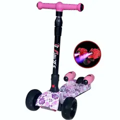 SHUNGA - Patineta Humo Scooter Niños Musical Luces Recargable