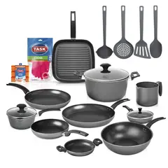 ILKO - Batería de Cocina EveryDay 17pz Antiadherente