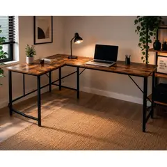 GENERICO - Escritorio Kai En L 150x120 - Negro - SiiLLA
