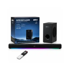 GENERICO - Barra de Sonido GEDI-G GD-699 con Subwoofer Bluetooth Negra