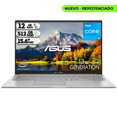 ASUS - Portátil VivoBook 15 X1504VA 15.6" FHD - Intel Core i5-1334U - 12GB RAM DDR4 - SSD 512GB