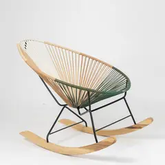 GENERICO - Silla Acapulco Mecedora con asiento tupido multicolor