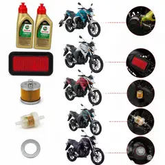 CASTROL - Kit aceite + filtros mantenimiento moto fz2.0 repuesto