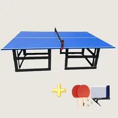 GENERICO - Mesa de Ping Pong Familiar + Malla, Raquetas y Bolas incluidas
