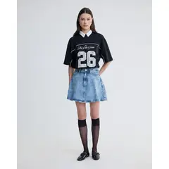 SEVEN SEVEN - Falda Corta Para Mujer Azul