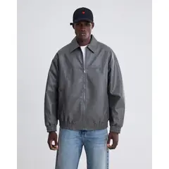 SEVEN SEVEN - Chaqueta Pu Gris Para Hombre Gris