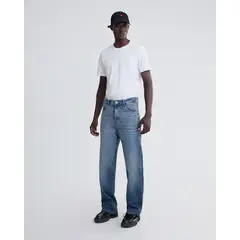 SEVEN SEVEN - Jean Loose Fit Azul Medio Para Hombre Azul