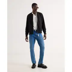 SEVEN SEVEN - Jean Regular Tono Medio Para Hombre Azul