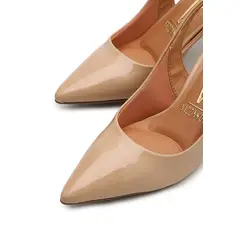VIZZANO - Tacon Stiletto Medio Verniz Premium Beige
