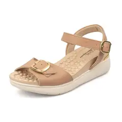 MODARE - Sandalia Plataforma Napa Floather Nature Nude