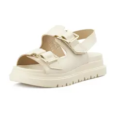 MODARE - Sandalia Plataforma Napa Floather Nature Crema