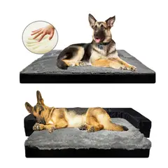 TECHCONFORT - Sofá Cama Plegable Mascota Perro Espuma Viscoelástica Memory Foam