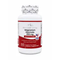 GLOBAL NUTRITION - Glicinato de Magnesio 550mg 100 Capsulas