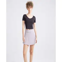 OSTU - Camiseta Mujer M/C Negro Poliéster 40091750-10