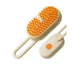 GENERICO - Cepillo Vapor Gatos Perros Peine Vaporizador Masajeador 3en1