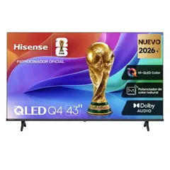 HISENSE - TELEVISOR 43 Hi-QLED Q4 SMART TV 43Q4SV VIDAA U9