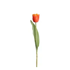 GIO HOME - PACK X6 UNIDADES TULIPAN MEDIANO 35 CM NARANJA
