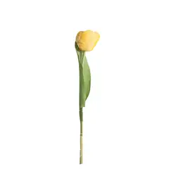 GIO HOME - PACK X5 UNIDADES TULIPAN MEDIANO 35 CM AMARILLO