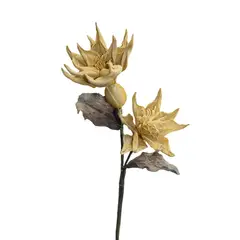 GIO HOME - FLOR DE LOTO X 2 AMARILLA 95CM