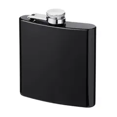 GENERICO - Licorera Petaca 4onz - tipo petaca de 4 oz en acero inoxidable negro mate