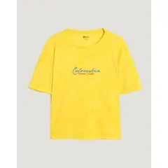 OSTU - Camiseta Para Mujer Manga Corta Amarillo #40098241