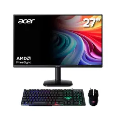 ACER - MONITOR 27 KA272 - FHD - 144HZ - 1MS - PANEL IPS - AMD FRESYNC + COMBO