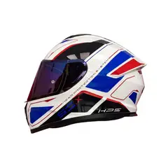 GIVI - Casco H50X Stunt Blanco, Azul, Negro, Rojo Brillo ECE 22.06, INCLUYE VISOR ADICIONAL
