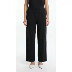 BELIFE - Pantalón negro plisado para mujer