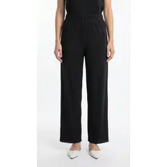 BELIFE - Pantalón negro plisado para mujer