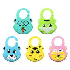 TIENDITA DEL BEBE IMPORTADORA MC - Baberos En Silicona Con Recolector Contenedor Bebe Infantil Niño Surtido