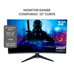 COMPUMAX - MONITOR GAMER MF32 32 CURVO 165HZ - 1MS- FULL HD - PANEL IPS - AMD FREESYNC + COMBO 2-1