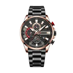 CURREN - Reloj Para Hombre Negro Kred612001
