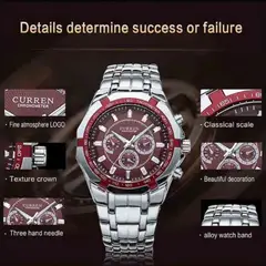 CURREN - Reloj Para Hombre Plateado Kre0404