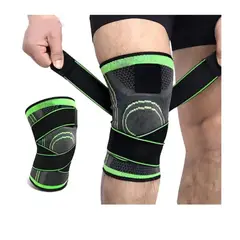 GENERICO - Rodillera Ajustable Deportiva Elástica Compresora Lesión Gym