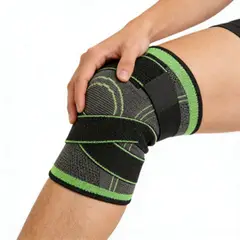 GENERICO - Rodillera Ajustable Deportiva Elástica Compresora Lesión Gym
