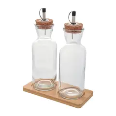 UNIVERSAL - Set x2 Aceitera y vinagrera vitro
