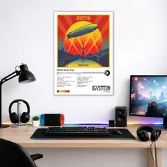 PRINTKING - Cuadro Led Zeppelin - Celebration Day - Rock 30x42cm A3 Afiche Póster