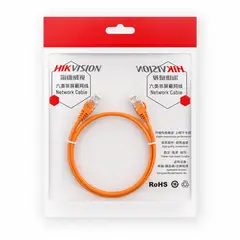 HIKVISION - Cable De Redpatch Cord Cat6 Uutp 24awg Naranja 0.5m Rj45
