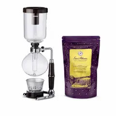HARIO - Kit Papa Maestro de la Cata Sifon 5 tazas + Cafe San Alberto 340 gr