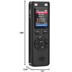 GENERICO - Grabadora De Voz Dijital 128 Gb 9280 Horas Activado Por Voz