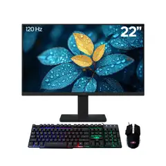 SAMSUNG - Monitor Essential S3 S31GF 22 Pulgadas Full HD 120Hz Panel VA + Combo 2-1